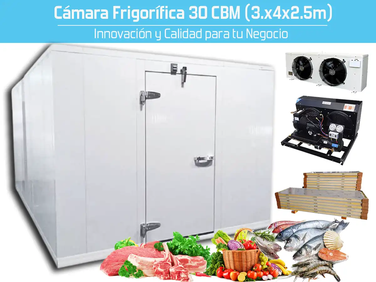 Cámara Frigorífica KFrío 30m3 (3x4x2.5m)- Compacta y Eficiente para Tu Negocio