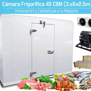 Cámara Frigorífica KFrío 45m3 (3x6x2.5m)-Compacta y Eficiente para Tu Negocio
